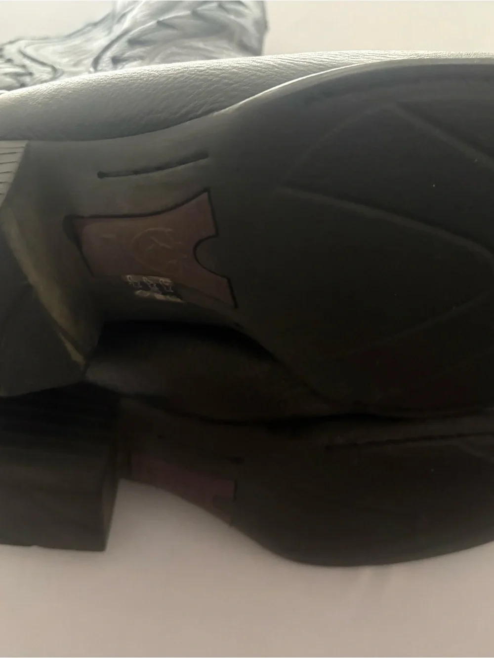 Ariat Black Western Leather Lace-Up Boots with Contrast Stitching